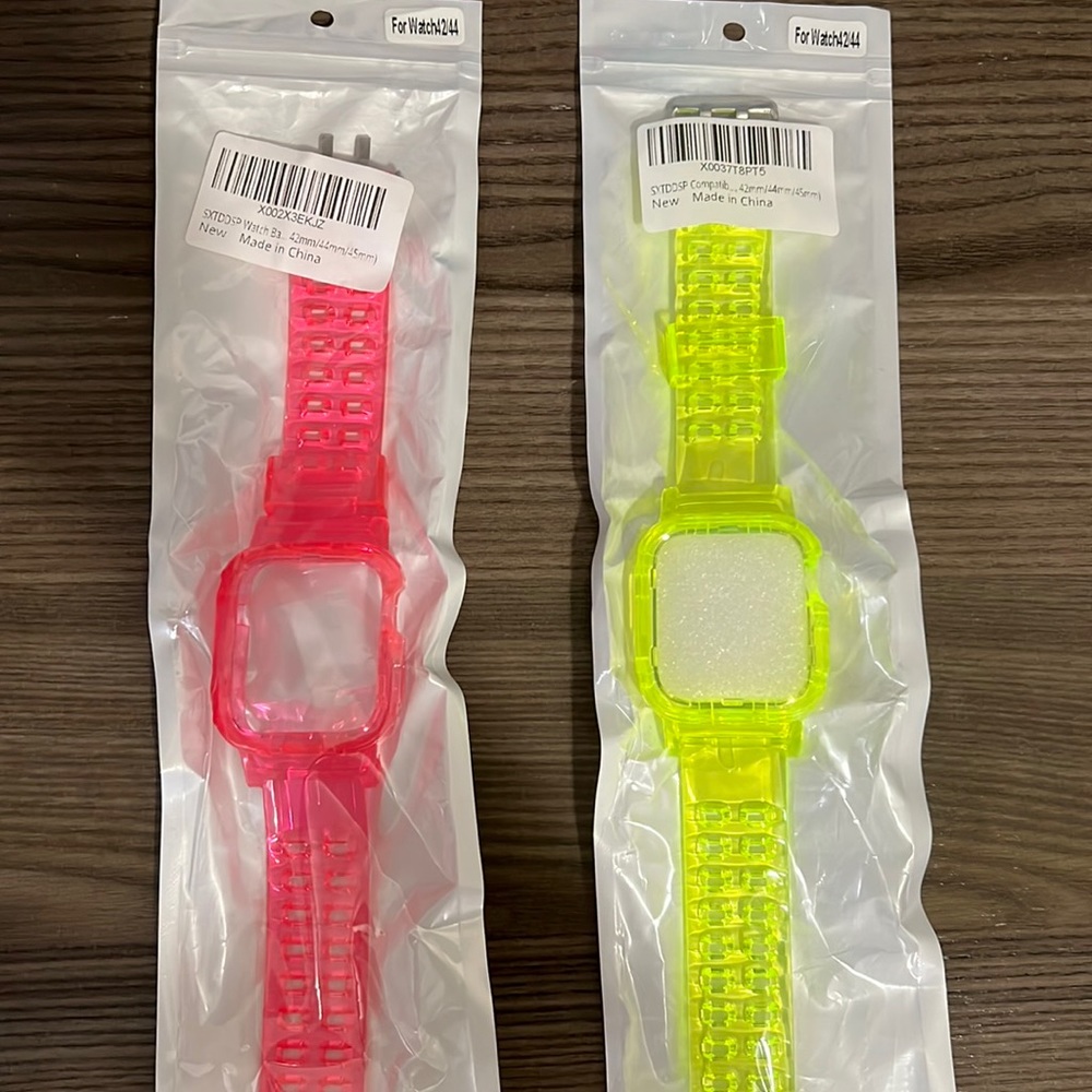 APPLE WATCH 42/44mm wristbands (pink or lime)